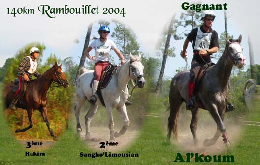 140km Rambouillet 2004 - Vainqueurs Al'koum et Raphael Muller !